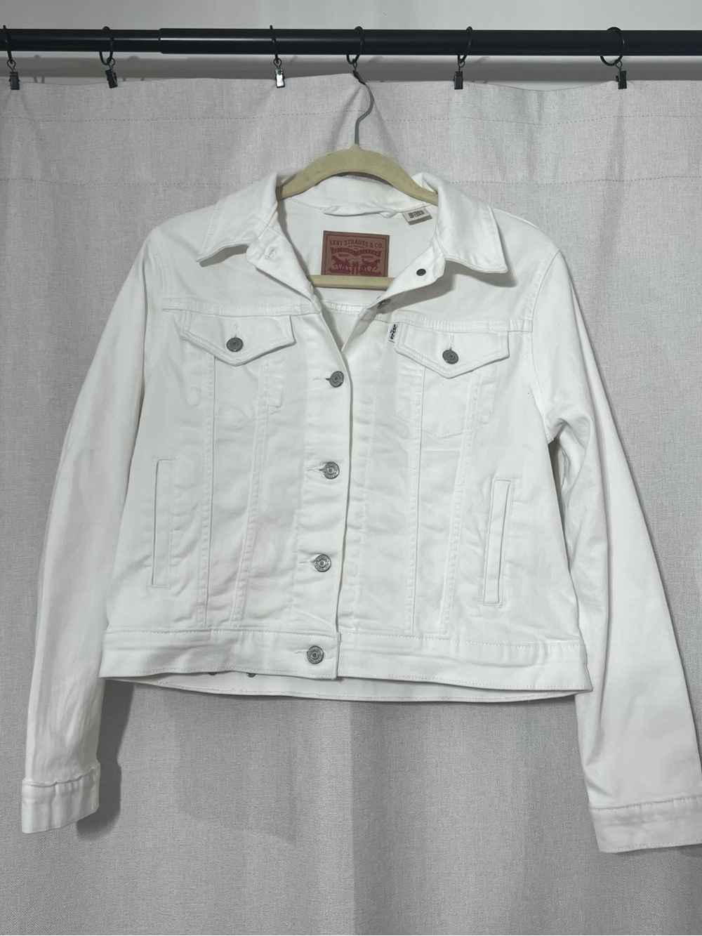Levi's White Denim Trucker Jacket